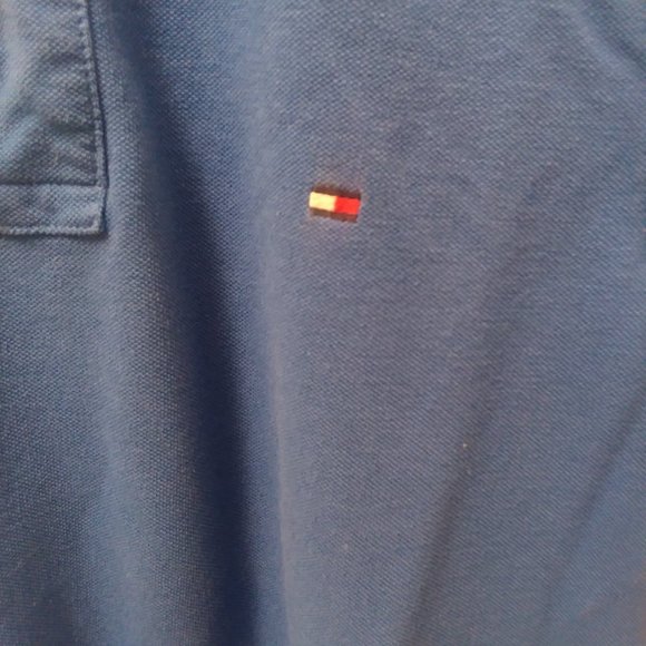 Tommy Hilfiger Size S Custom Fit Polo Shirt Bright Blue - Picture 5 of 6